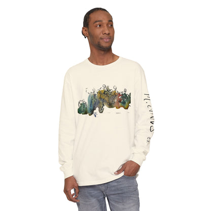 Abstract Watercolor: The Ollie - Long Sleeve Tee