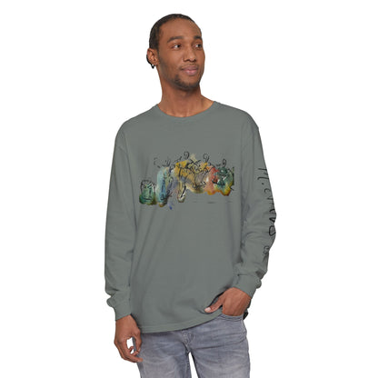 Abstract Watercolor: The Ollie - Long Sleeve Tee