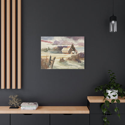 CANVAS PRINT: “Winter landscape”