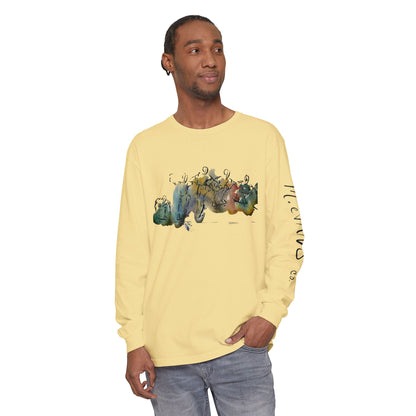 Abstract Watercolor: The Ollie - Long Sleeve Tee