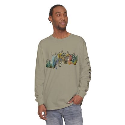 Abstract Watercolor: The Ollie - Long Sleeve Tee
