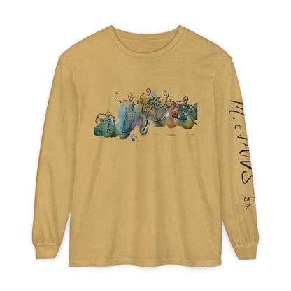 Abstract Watercolor: The Ollie - Long Sleeve Tee