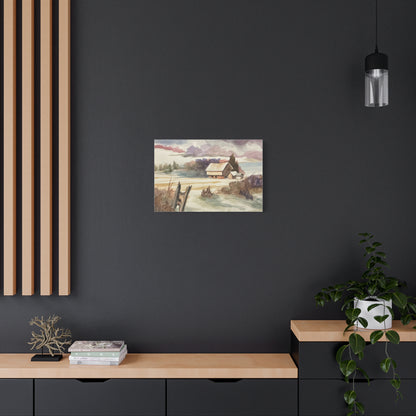 CANVAS PRINT: “Winter landscape”