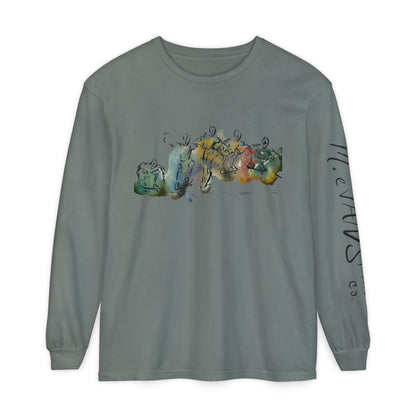 Abstract Watercolor: The Ollie - Long Sleeve Tee