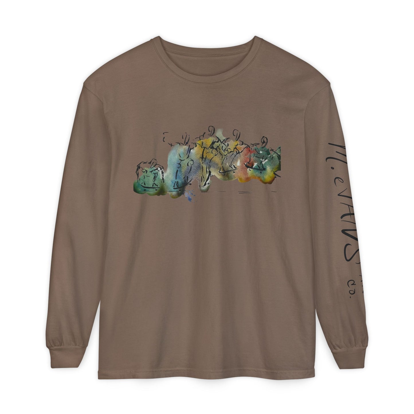 Abstract Watercolor: The Ollie - Long Sleeve Tee