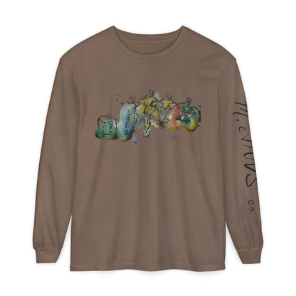 Abstract Watercolor: The Ollie - Long Sleeve Tee