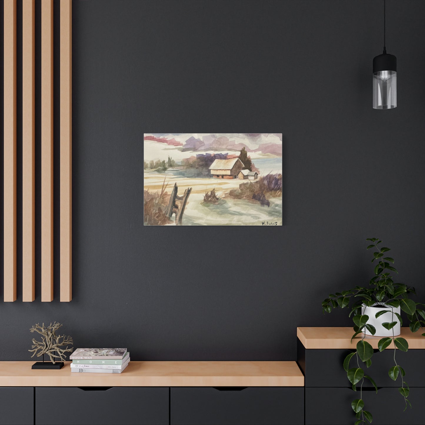 CANVAS PRINT: “Winter landscape”