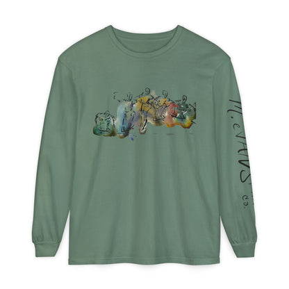 Abstract Watercolor: The Ollie - Long Sleeve Tee