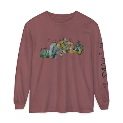 Abstract Watercolor: The Ollie - Long Sleeve Tee