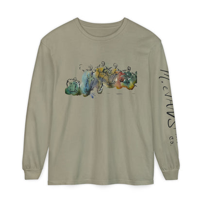 Abstract Watercolor: The Ollie - Long Sleeve Tee