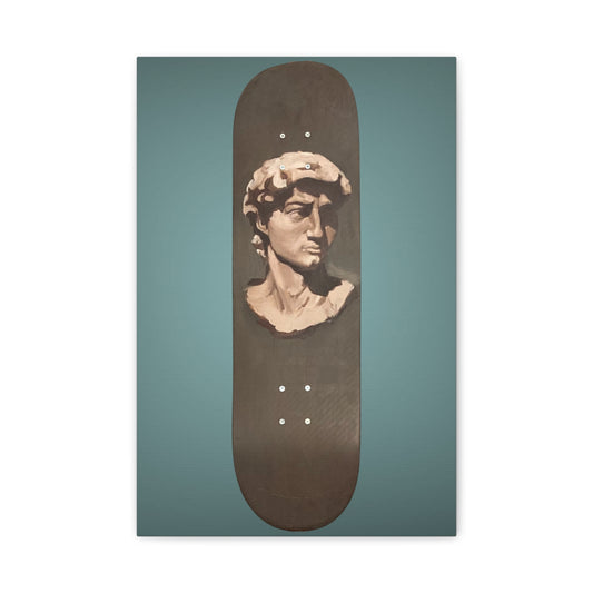 CANVAS PRINT: “David” on Skate Deck