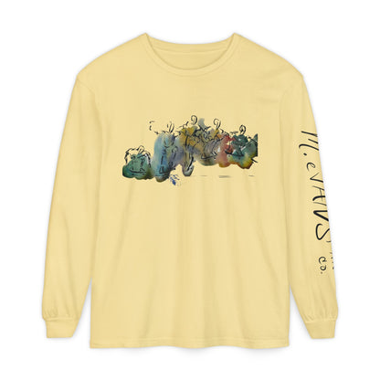 Abstract Watercolor: The Ollie - Long Sleeve Tee