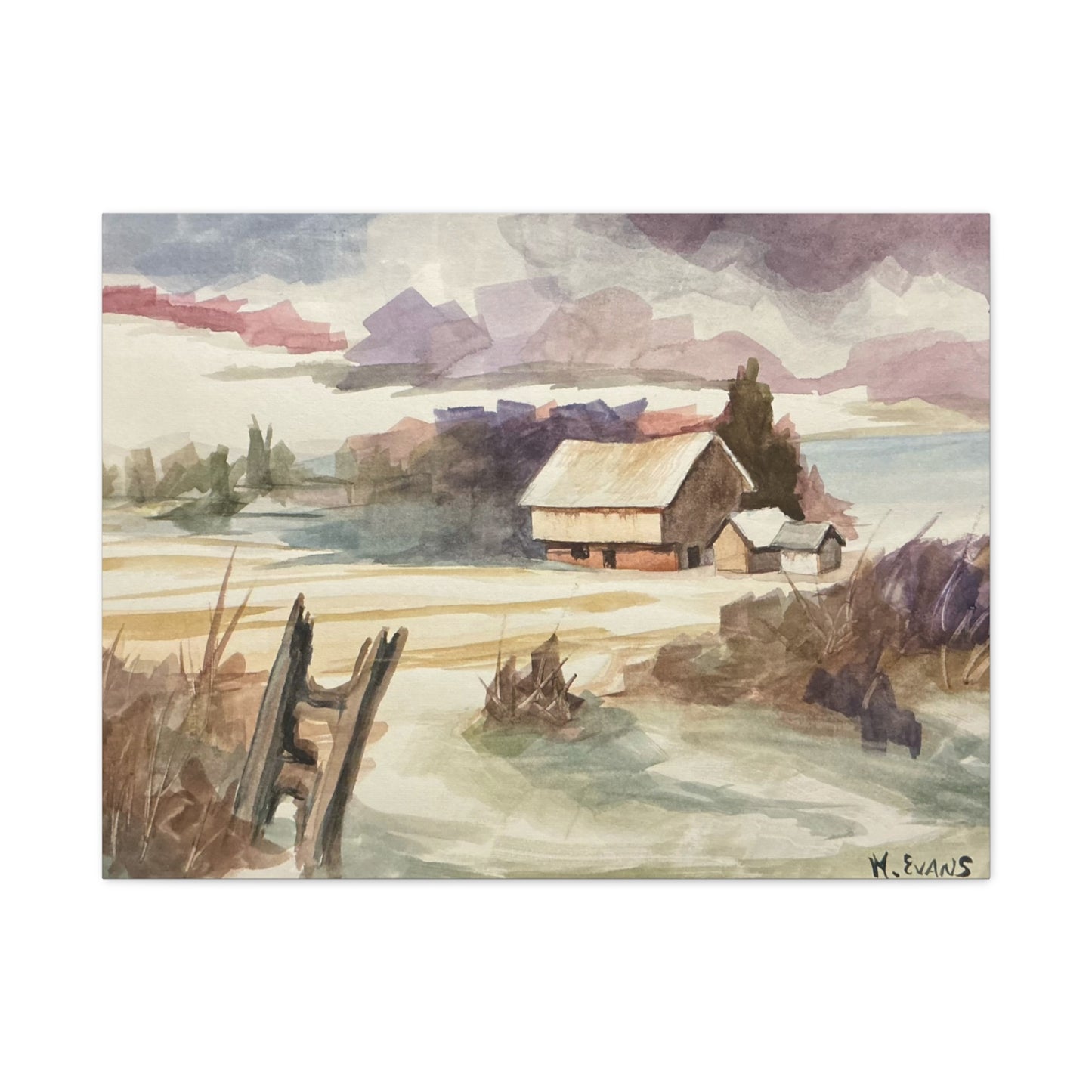 CANVAS PRINT: “Winter landscape”