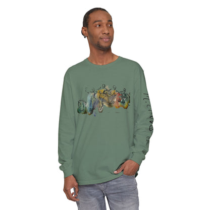 Abstract Watercolor: The Ollie - Long Sleeve Tee