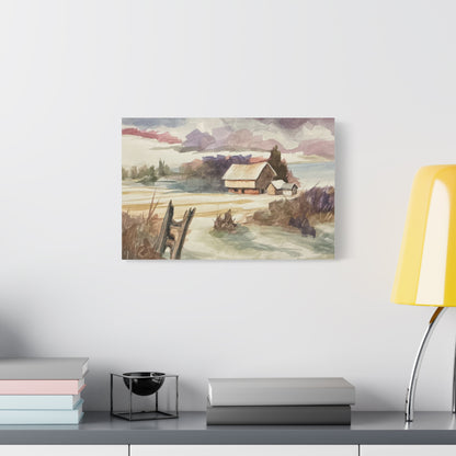CANVAS PRINT: “Winter landscape”