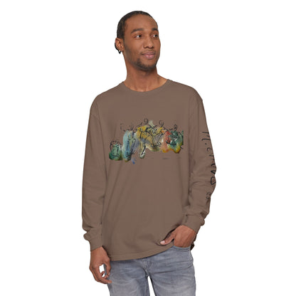 Abstract Watercolor: The Ollie - Long Sleeve Tee
