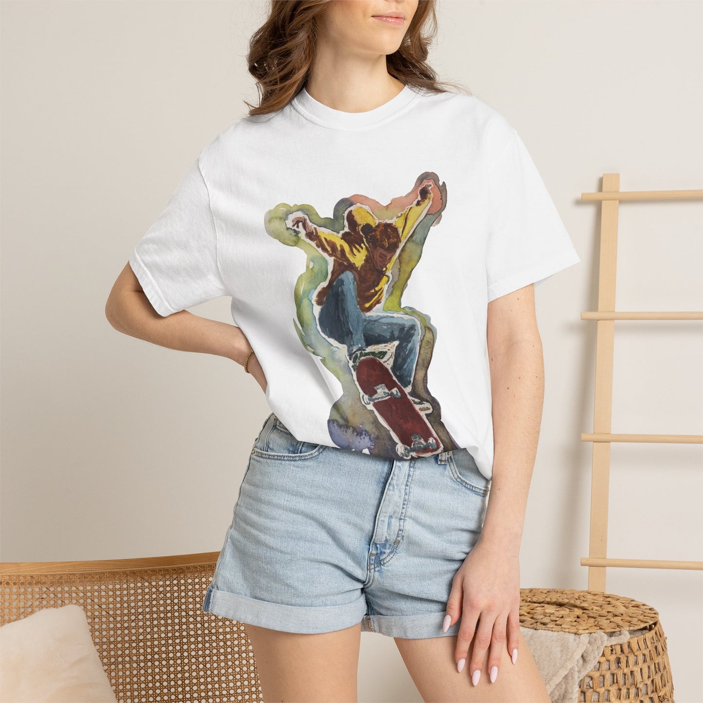 MeVANS Original Tee - Watercolor Skater no.2